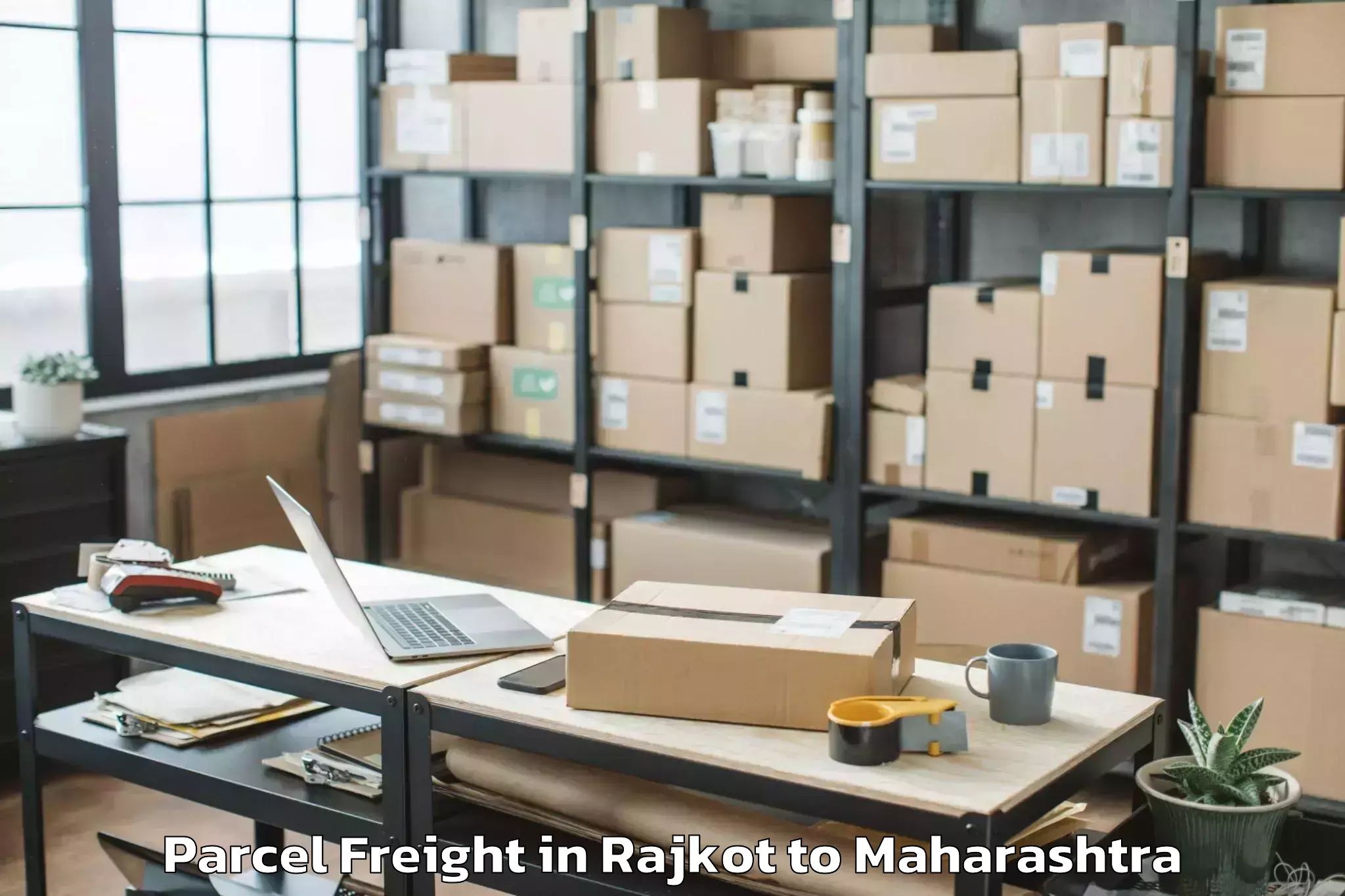 Easy Rajkot to Naigaon Parcel Freight Booking